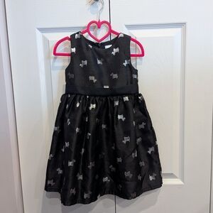 Charming Black and Silver Kids Dress